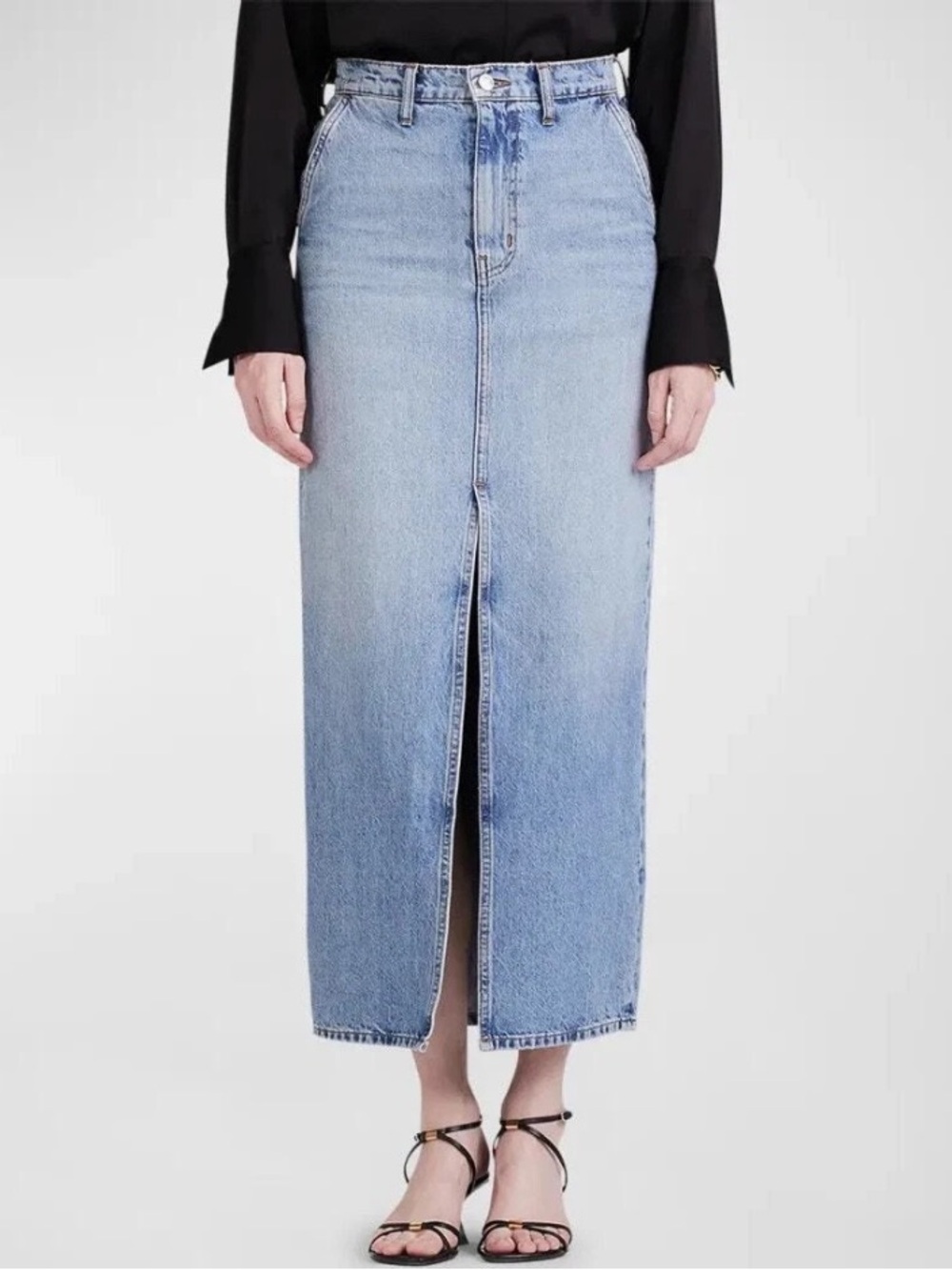 Derek Lam 10 Crosby Lu Denim Jean Maxi Skirt - Sz. 31 - NWT